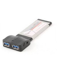 ExpressCard GEMBIRD PCMCIAX-USB32, 34slot 2xUSB 3.0