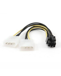 Kabl napojni interni Y, GEMBIRD CC-PSU-6, molex female to 6pin PCI express