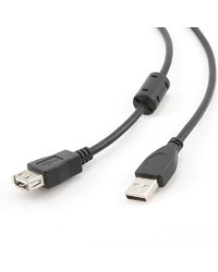 USB 2.0 kabal GEMBIRD CCF-USB2-AMAF-6, 1,80m, A-A ext cable ferrite