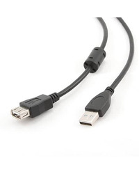 USB 2.0 kabal GEMBIRD CCF-USB2-AMAF-15, 4,5m, A-A ext cable, premium, ferrit