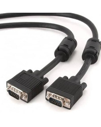 SVGA kabl, CRNI, 15M-15M, dual-shielded, 2xFer 20m, GEMBIRD CC-PPVGA-20M-B