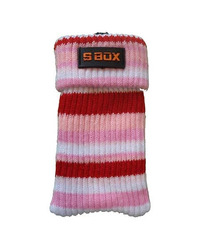 Čarapica za mobilni telefon SBOX MCF-S16 crveno-roza-bijela 65x100mm