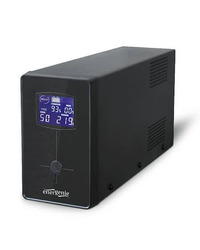 UPS GEMBIRD EG-UPS-032, USB and LCD display 850 VA, šuko, black