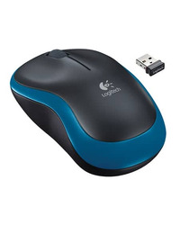 Miš LOGITECH M185, wireless, optical, plavi, 910-002239/002502/002236