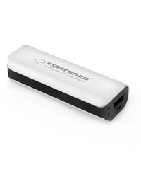 PowerBank ESPERANZA JOULE, 2200mAh, WHITE/BLACK, EMP103WK