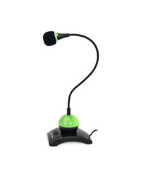 Mikrofon ESPERANZA DESKTOP CHAT, switch, green, 3,5mm, EH130G