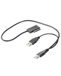 USB to slim SATA slim 13-pin drive, SSD/DVD, GEMBIRD A-USATA-01