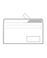 KOVERTA ABT STRIP 110X230 P.D. (01084)