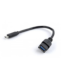 USB 3.0 adapter/kabl GEMBIRD Type-C CM/AF 20cm, A-OTG-CMAF3-01