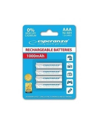 Punjive baterije ESPERANZA RECHARGEABLE Ni-MH AAA 1000MAH 4kom. white, EZA102W