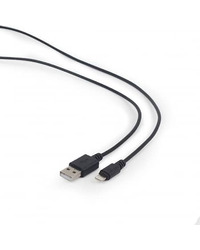 USB 2,0 kabal sync and charging iPhone, black, 2m, GEMBIRD CC-USB2-AMLM-2M