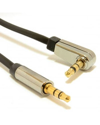 Audio kabl AUX PREMIUM 90 stepeni GEMBIRD, 3,5mm stereo to 3,5mm stereo, 1,8m, CCAP-444L-6