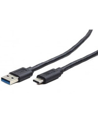 USB 3.0 kabal AM to Type-C AM/CM, 0,5m, BLACK, GEMBIRD CCP-USB3-AMCM-0.5M