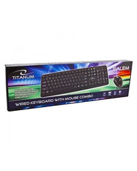 Tastatura i miš TITANUM SALEM, USB, US layout, TK106
