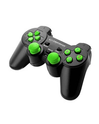 Game Pad ESPERANZA WARRIOR, vibration, PC, USB, black/green, EGG102G