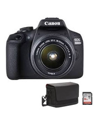 Fotoaparat CANON EOS2000D + 18-55 IS+ Torbica SB130+16GB MicroSD  bundle