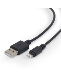 USB 2,0 kabal sync and charging iPhone, black, 0.5m, GEMBIRD CC-USB2-AMLM-0.5M
