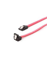 SATA data cable metal clips 50cm sa 90st konektorom, CC-SATAM-DATA90, GEMBIRD