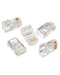 UTP konektor 10 komada GEMBIRD RJ45, cat.5 8P8C, 30u gold plated, LC-8P8C-001/10