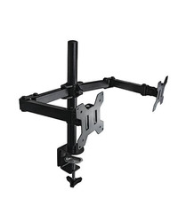 NOSAČ ZA DVA MONITORA GEMBIRD MA-DF2-01, (tilting), 13”-27”, up to 7 kg