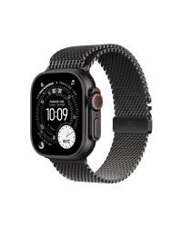 Apple Watch Ultra 3 49mm Black Titanium Case Milanese Loop M MF1Q4AF/A
