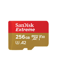 Micro SD SanDisk Extreme 256GB 190MB/s - SDSQXAV-256G-GN6MN