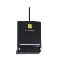USB smart card reader, black GEMBIRD, FD2-SCR