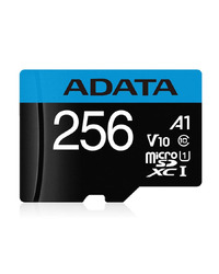 MICRO SD ADATA 256GB CLASS 10 AUSDX256GUICL10A1-RA1 R:100 MB/s, W:25 MB/s