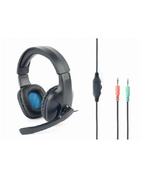 Slušalice sa mikrofonom GEMBIRD gaming, volume control, matte black, GHS-04