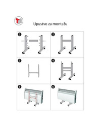 Podni nosač/nogare za konvektor BOSCH EC