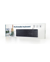 Tastaturas GEMBIRD Multimedia chocolate, KB-MCH-04 USB, USA layout