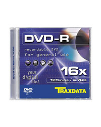 DVD-R TRAXDATA, 4.7GB, 16X, SLIM BOX 1
