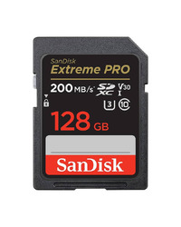 SanDisk SDXC 128GB Extreme Pro 200MB/s V30 UHS-I Class10 U3 V30 SDSDXXD-128G-GN4IN