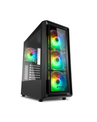 Kućište SHARKOON gaming, TK4 RGB, ATX, ventilator 4x120mm Addressable RGB