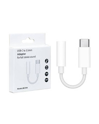 Audio kabl USB type-C plug to stereo 3.5 mm audio adapter cable, 10 cm white JBC006