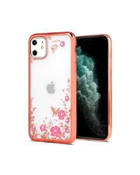 ZADNJA MASKA DIAMOND FLOWER ZA IPHONE 12/12 PRO ROSE GOLD
