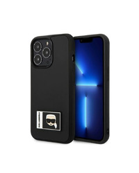 ORIGINAL KARL LAGERFELD CASE IKONIK PATCH KLHCP13X3DKPK ZA IPHONE 13 PRO MAX CRNA