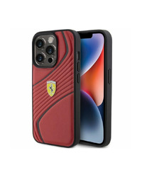 ORIGINALNA FERRARI FUTROLA TWIST METAL LOGO FEHCP15LPTWR DO IPHONE 15 PRO RED