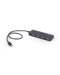 USB HUB Type-C 4-port GEMBIRD, black, UHB-CM-U2P4-01