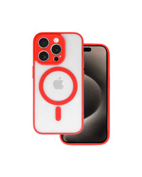 ZAŠTITNA MASKA AKRILNE BOJE ZA IPHONE 15 PRO CRVENA