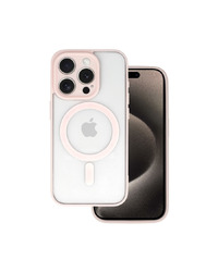 ZAŠTITNA MASKA AKRILNE BOJE ZA IPHONE 15 SVIJETLO ROZE