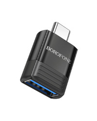 USB adapter BOROFONE BV18 Type-C male to USB female USB3.0 black