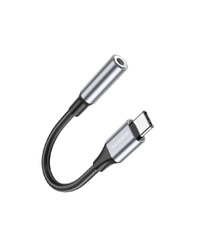 USB audio adapter Type-C to 3.5mm BOROFONE BV16 digital audio converter metal gray