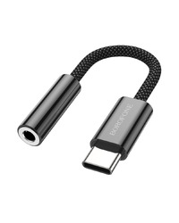 USB audio adapter Type-C to 3.5mm BOROFONE BV15 digital audio converter black