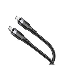 USB kabal BOROFONE BU35 Type-C to Type-C Influence 60W charging data cable black 1,2m, 3A