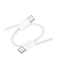 USB kabal 1m BOROFONE BX103 Original 60W charging data Type-C to Type-C white