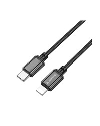 USB kabal 1m BOROFONE BX87 Sharp PD charging data Type-C to iPhone/lightning black