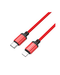 USB kabal 1m BOROFONE BX87 Sharp PD charging data Type-C to iPhone/lightning red