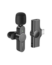Mikrofon wireless Type-C BOROFONE BFK12 Trophy lavalier digital black
