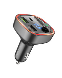 FM transmiter Bluetooth sa USB+Type-C punjaćem BOROFONE BC48 Broad QC3.0 car black